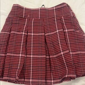 Zara kids pink plaid skirt